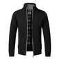 Men's Knitted Cardigan With Plush Coat, Loose And Fat, Large