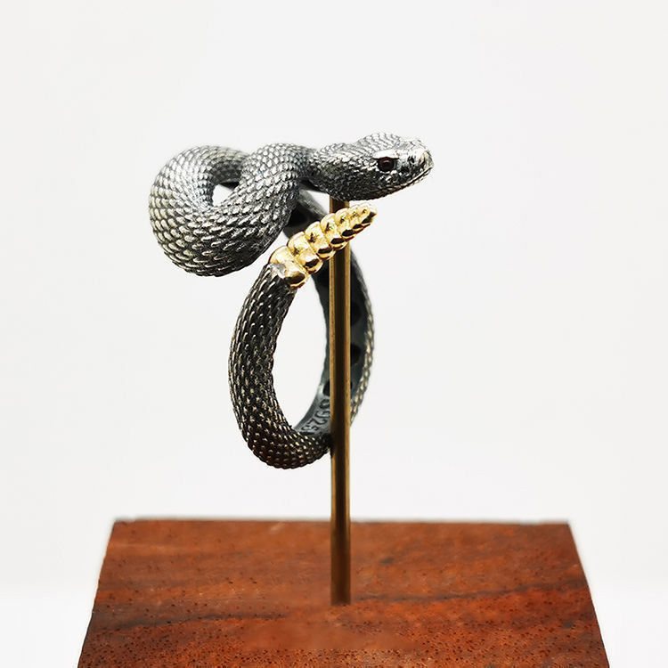 Fashion Jewelry Adjustable Snake Ring For Men Women