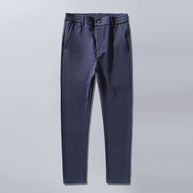 Solid Color Casual Suit Pants Men's Thin