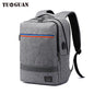 Double shoulder computer bag USB charging backpack