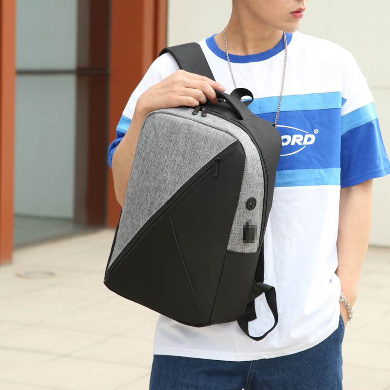 Male USB Charging Three-piece Schoolbag