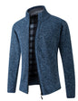 Men's Knitted Cardigan With Plush Coat, Loose And Fat, Large