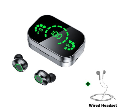 Wireless Bluetooth Headset TWS Large Screen Smart Digital Display